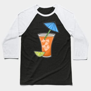 Cocktail Ice Lemon Baseball T-Shirt
